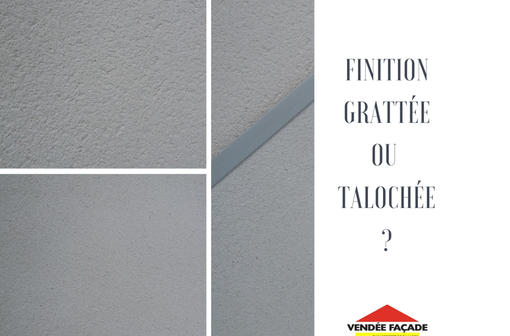 Finition grattée contre talochée